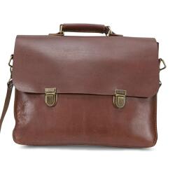 LARGE LEATHER BAG (BROWN) - Producer