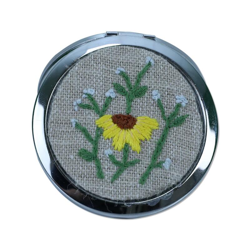 BRAZILIAN EMBROIDERY HAND MIRROR-5767 - 1