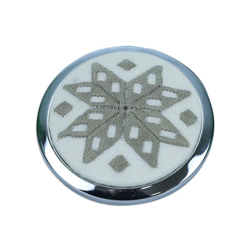 BRAZILIAN EMBROIDERY HAND MIRROR-5770 - 1