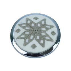 BRAZILIAN EMBROIDERY HAND MIRROR-5770 - e38