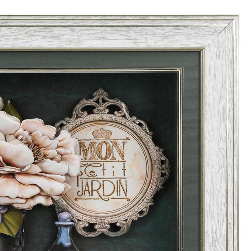 e38 EL İŞÇİLİĞİ BUKET ÇİÇEK KAĞIT RÖLYEF TABLO 52*42 cm -5902 - 2