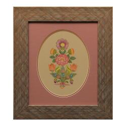 e38 EL İŞÇİLİĞİ BUKET TEZHİP TABLO (REPRODÜKSİYON) 45 * 40 cm - 3174 - e38