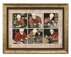 e38 EL İŞÇİLİĞİ ÇİNİ AHİLİK TABLO 83*64 cm - 5448 - e38