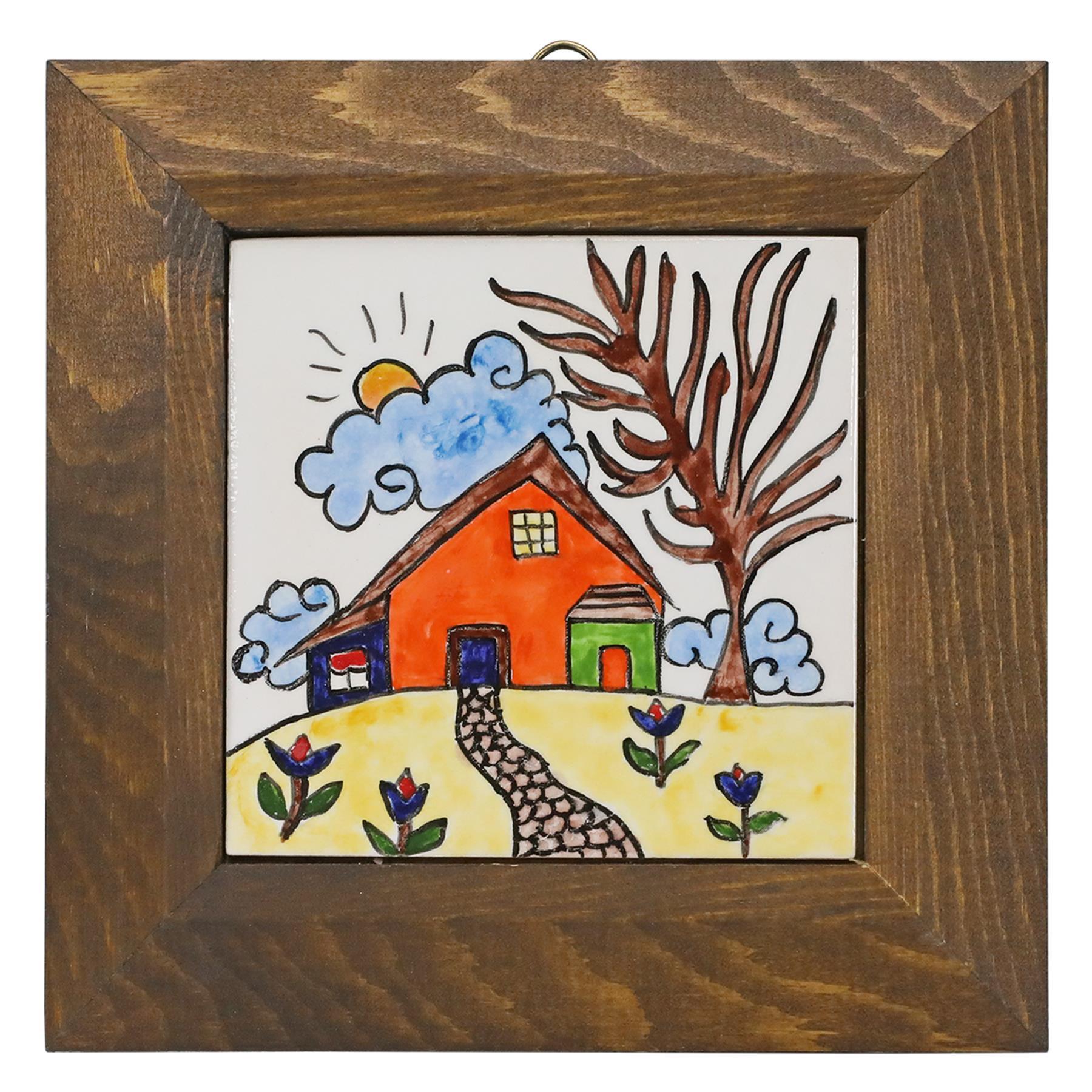 e38 EL İŞÇİLİĞİ ÇİNİ ÇERÇEVE 16 * 16 cm - Ü000757