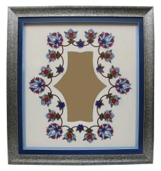 e38 EL İŞÇİLİĞİ ÇİNİ MOTİFLİ ŞİŞ DANTEL TABLO 100*91 cm - 4541 - 1