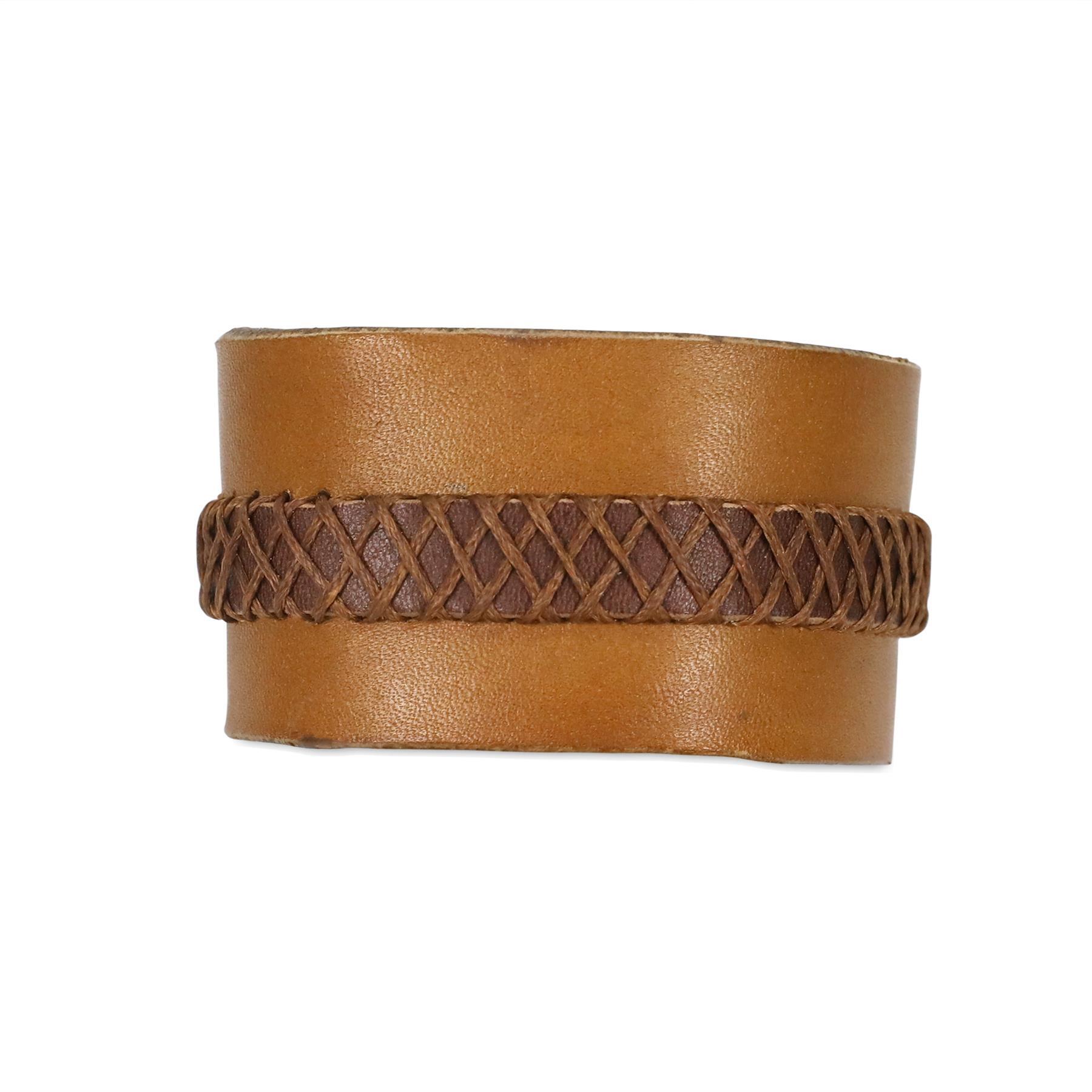 e38 EL İŞÇİLİĞİ DERİ BİLEKLİK 23*4 cm - Ü000798