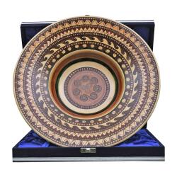 e38 EL İŞÇİLİĞİ ÇİNİ TABAK 35 CM- 5729 - e38