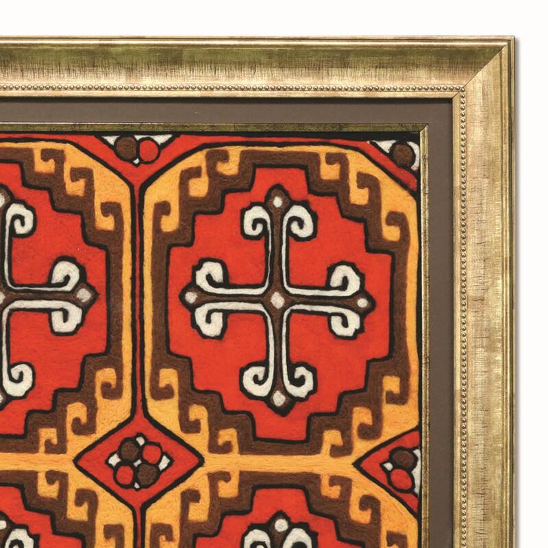 e38 EL İŞÇİLİĞİ DÖVME KEÇE AHİLİK TABLO 83*69 CM - 5446 - 2