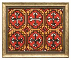 e38 EL İŞÇİLİĞİ DÖVME KEÇE AHİLİK TABLO 83*69 CM - 5446 - e38
