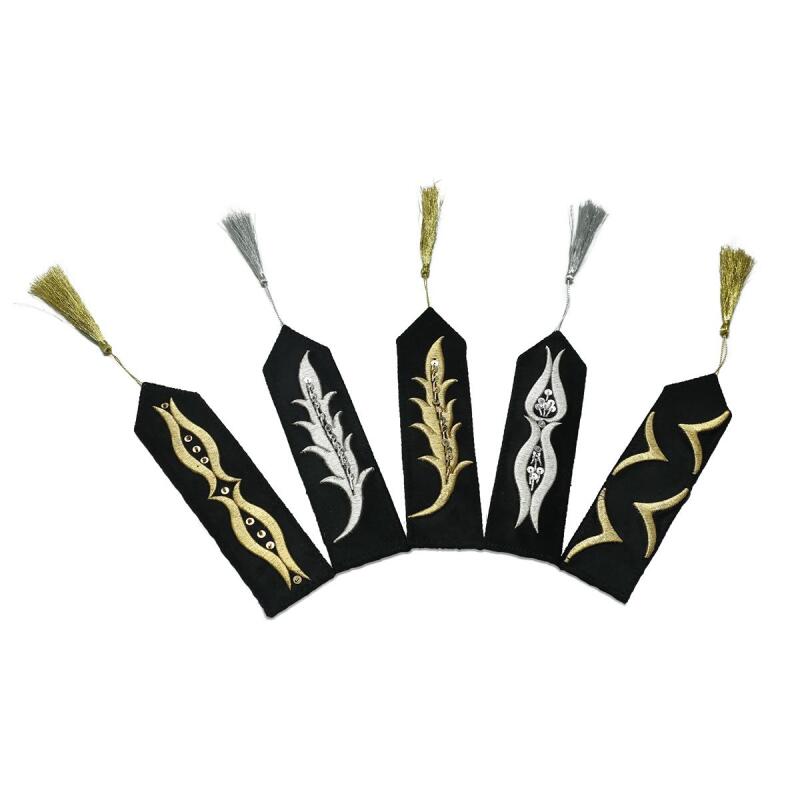 e38 EL İŞÇİLİĞİ 5'Lİ MARAŞ İŞİ KİTAP AYRACI 18 CM - 6247 - 2