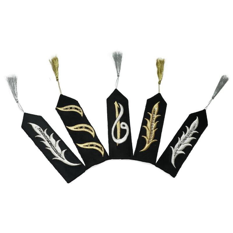 e38 EL İŞÇİLİĞİ 5'Lİ MARAŞ İŞİ KİTAP AYRACI 18 CM - 6248 - 2