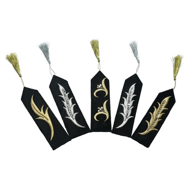 e38 EL İŞÇİLİĞİ 5'Lİ MARAŞ İŞİ KİTAP AYRACI 18 CM - 6249 - 2