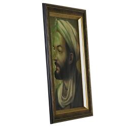 e38 EL İŞÇİLİĞİ İBN SİNA ALİMİNYUM FOLYA KABARTMA TABLO 48 x 68 cm - 5927 - 2