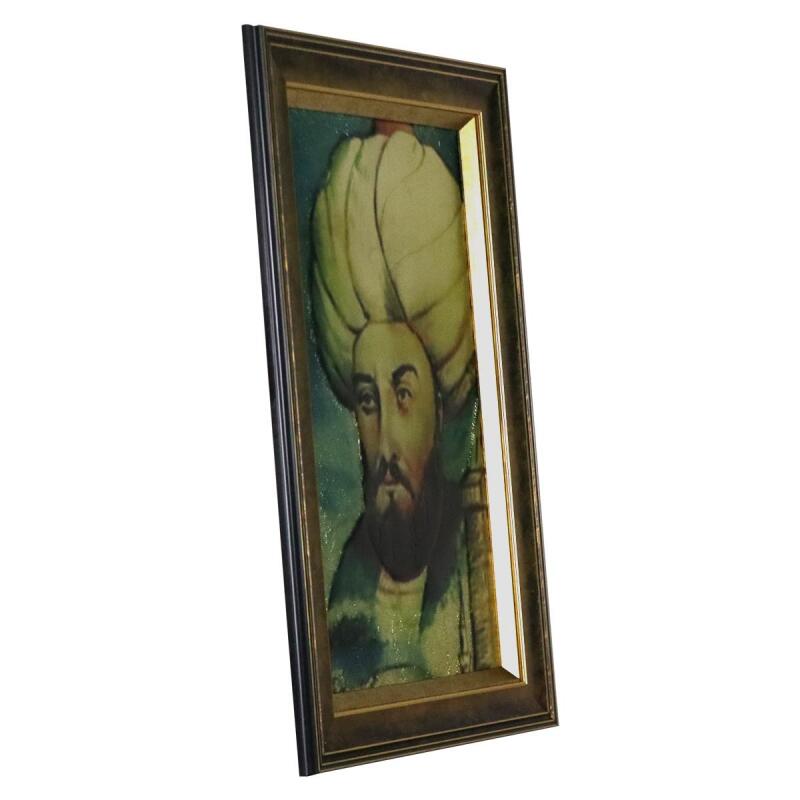 e38 EL İŞÇİLİĞİ HAZERFAN AHMED ÇELEBİ ALİMİNYUM FOLYA KABARTMA TABLO 48 x 68 cm - 5931 - 2