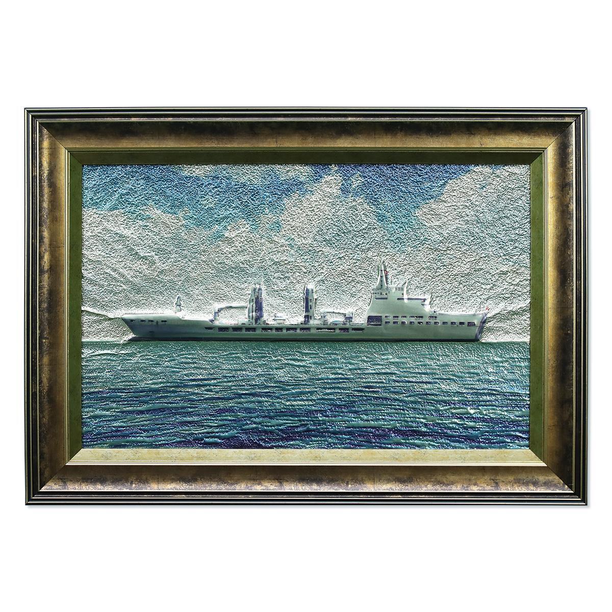 e38 EL İŞÇİLİĞİ ALÜMİNYUM  FOLYO KABARTMA TABLO DİMDEG 70x50 cm -6000