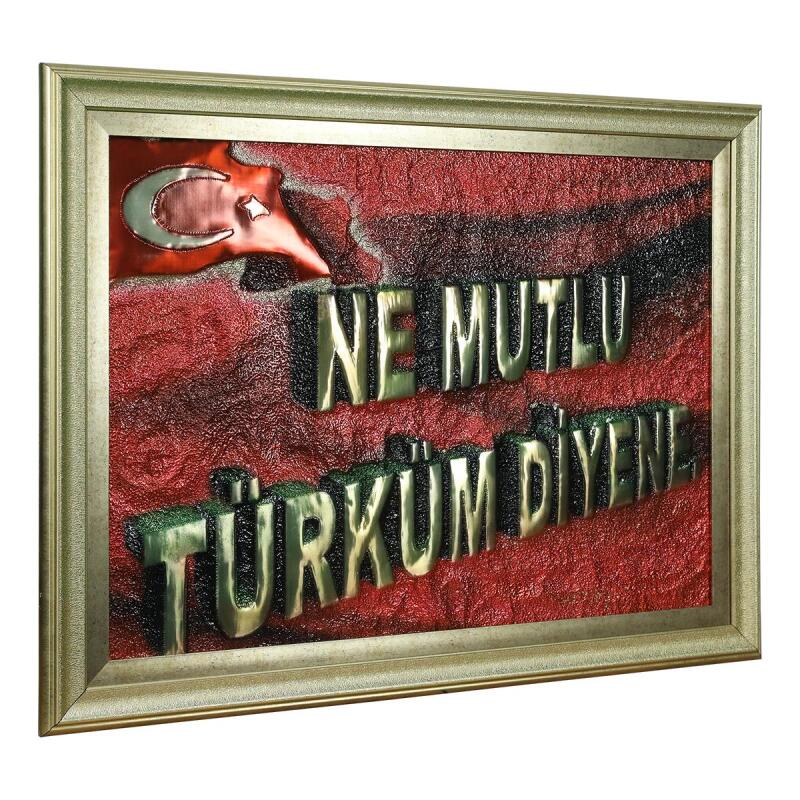 e38 EL İŞÇİLİĞİ ALİMİNYUM KABARTMA TABLO 62x82 CM - 6354 - 2