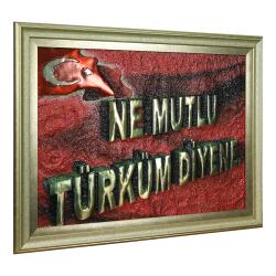 e38 EL İŞÇİLİĞİ ALÜMİNYUM KABARTMA TABLO 62x82 CM - 6354 - 2