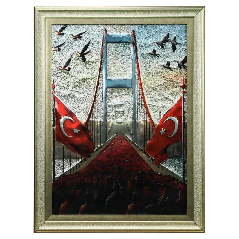 e38 EL İŞÇİLİĞİ ALİMİNYUM KABARTMA TABLO 62x82 CM - 6361 - 1