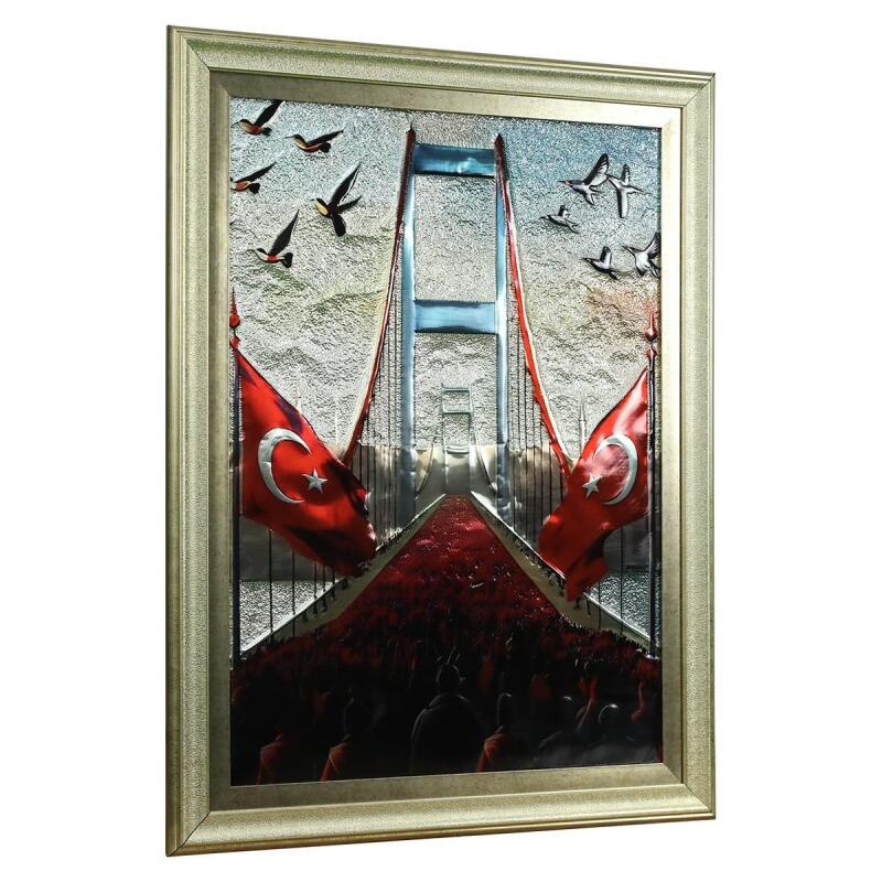 e38 EL İŞÇİLİĞİ ALİMİNYUM KABARTMA TABLO 62x82 CM - 6361 - 2
