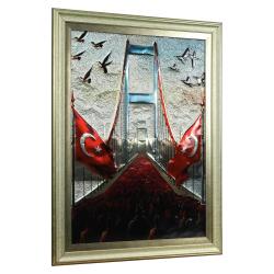 e38 EL İŞÇİLİĞİ ALİMİNYUM KABARTMA TABLO 62x82 CM - 6361 - 2