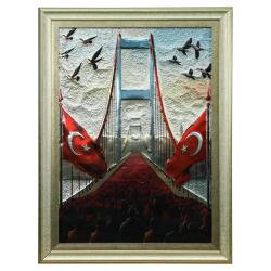 e38 EL İŞÇİLİĞİ ALİMİNYUM KABARTMA TABLO 62x82 CM - 6361 - e38