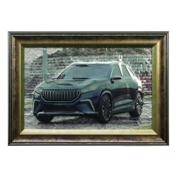 e38 EL İŞÇİLİĞİ ALİMİNYUM KABARTMA TABLO TOGG 68x47 cm 5987 - e38