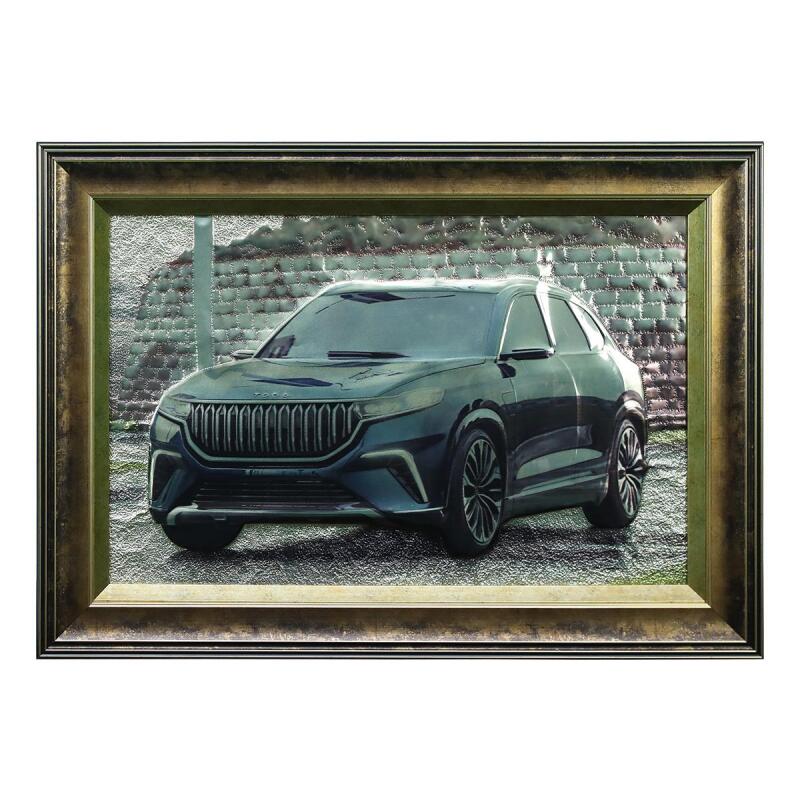 e38 EL İŞÇİLİĞİ ALÜMİNYUM KABARTMA TABLO TOGG 68x47 cm 5987 - 1