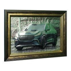 e38 EL İŞÇİLİĞİ ALÜMİNYUM KABARTMA TABLO TOGG 68x47 cm 5987 - 2