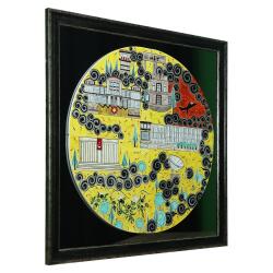 e38 EL İŞÇİLİĞİ AYNALI ÇİNİ İŞLEME TABLO 98x98 CM ( 35 KĞ ) - 6363 - 2