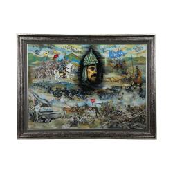 e38 EL İŞÇİLİĞİ CAM BOYAMA TABLO 105 x 86 cm - 6086 - e38