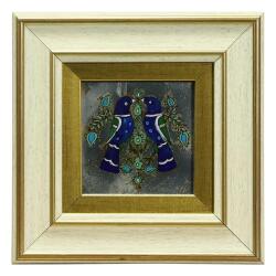 e38 EL İŞÇİLİĞİ CAM BOYAMA TABLO 20*20 CM-6427 - e38