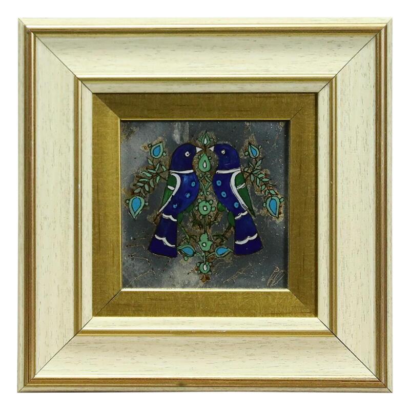 e38 EL İŞÇİLİĞİ CAM BOYAMA TABLO 20*20 CM-6427 - 1