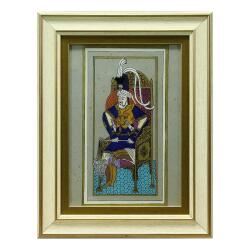 e38 EL İŞÇİLİĞİ CAM BOYAMA TABLO 38*30 CM-6430 - e38