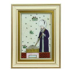 e38 EL İŞÇİLİĞİ CAM BOYAMA TABLO 38*30 CM-6431 - e38