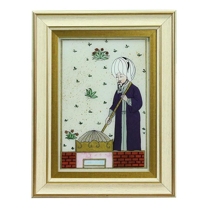 e38 EL İŞÇİLİĞİ CAM BOYAMA TABLO 38*30 CM-6431 - 1