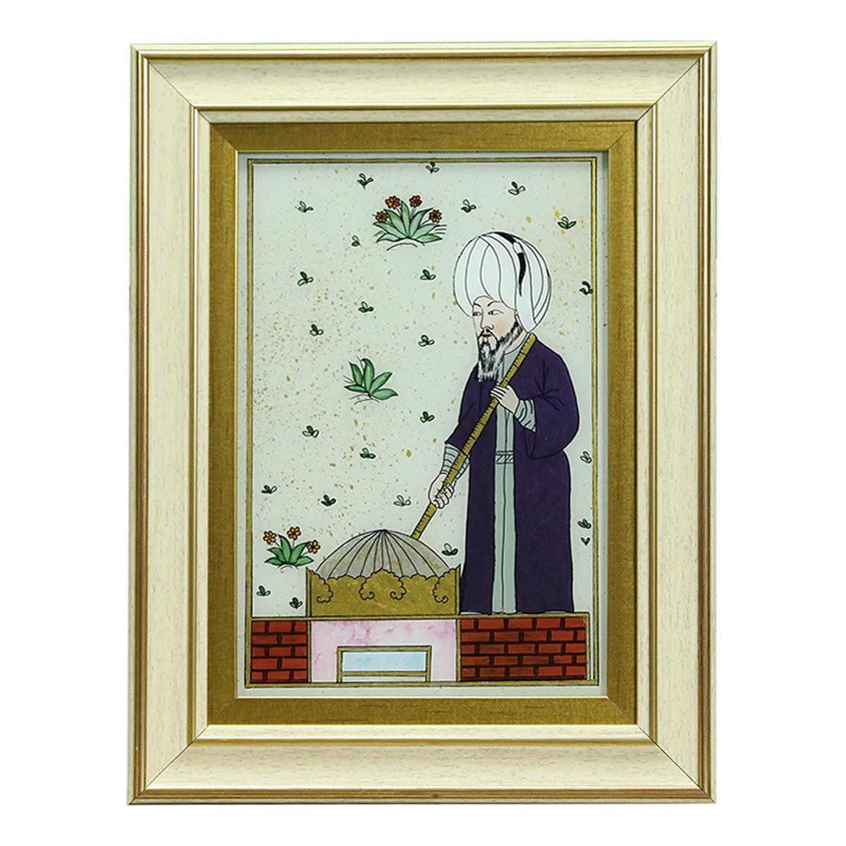 e38 EL İŞÇİLİĞİ CAM BOYAMA TABLO 38*30 CM-6431