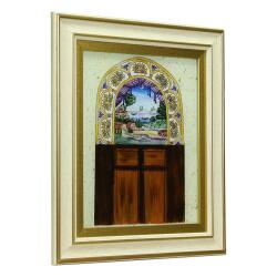 e38 EL İŞÇİLİĞİ CAM BOYAMA TABLO 38*33 CM-6428 - 2