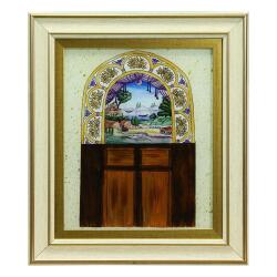 e38 EL İŞÇİLİĞİ CAM BOYAMA TABLO 38*33 CM-6428 - e38