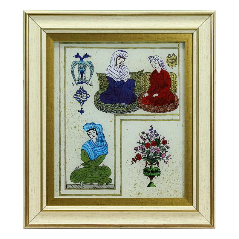 e38 EL İŞÇİLİĞİ CAM BOYAMA TABLO 38*33 CM-6429 - 1