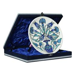 e38 EL İŞÇİLİĞİ ÇİNİ TABAK 20 cm - 6406 - 2