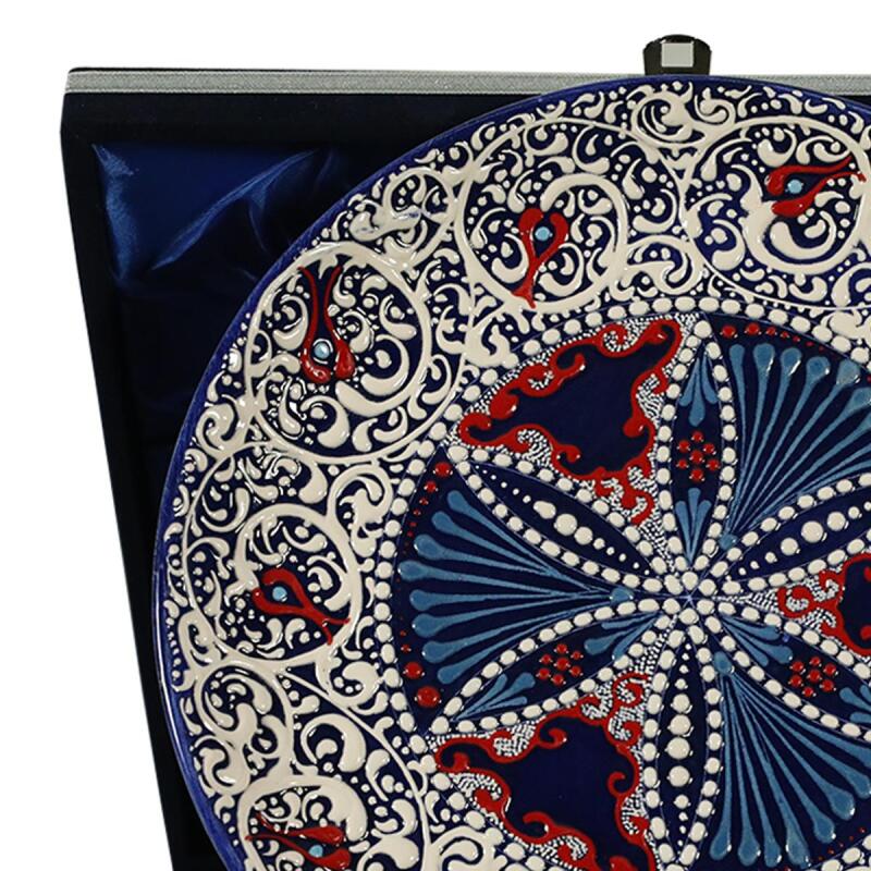 e38 EL İŞÇİLİĞİ ÇİNİ TABAK 25 CM - 6291 - 2