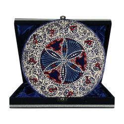 e38 EL İŞÇİLİĞİ ÇİNİ TABAK 25 CM - 6291 - e38