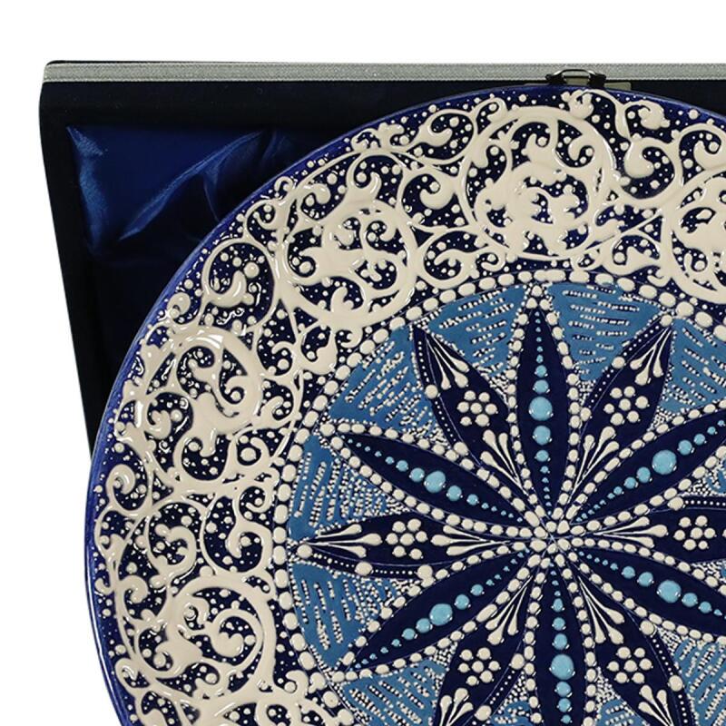 e38 EL İŞÇİLİĞİ ÇİNİ TABAK 25 CM - 6292 - 2