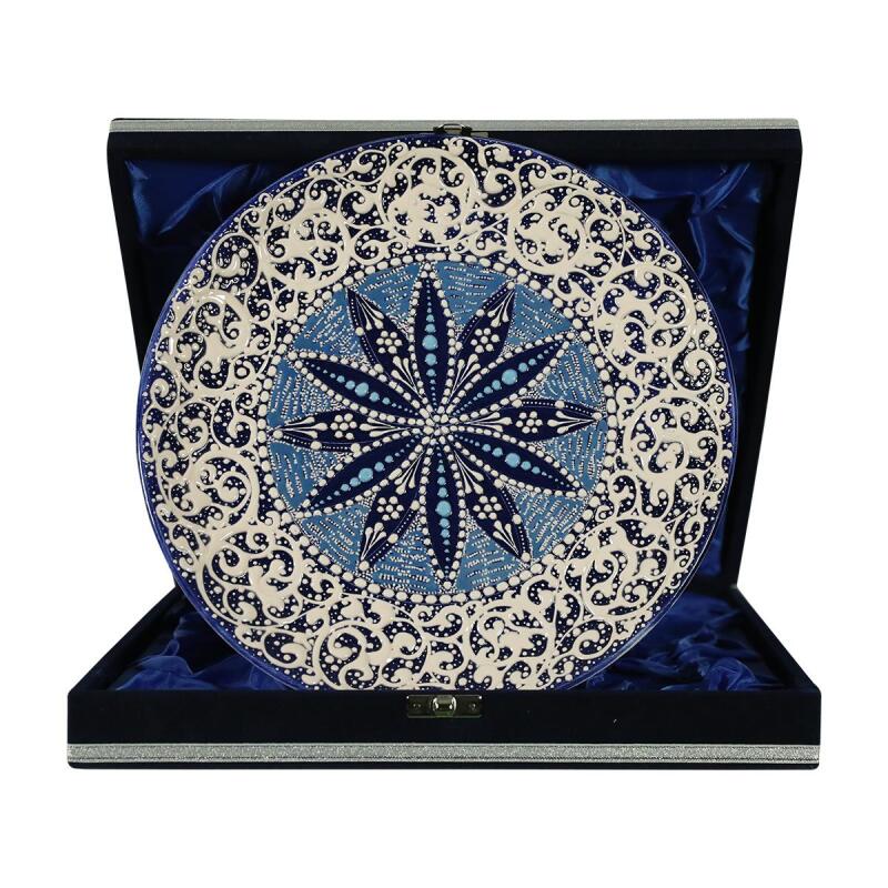 e38 EL İŞÇİLİĞİ ÇİNİ TABAK 25 CM - 6292 - 1