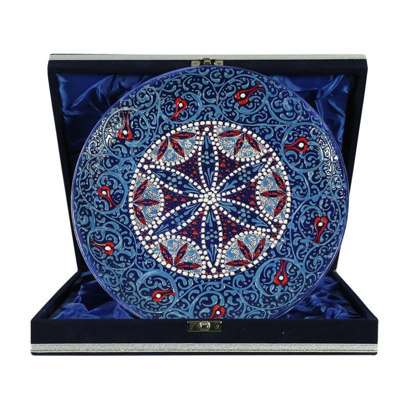 e38 EL İŞÇİLİĞİ ÇİNİ TABAK 25 CM - 6293 - 1