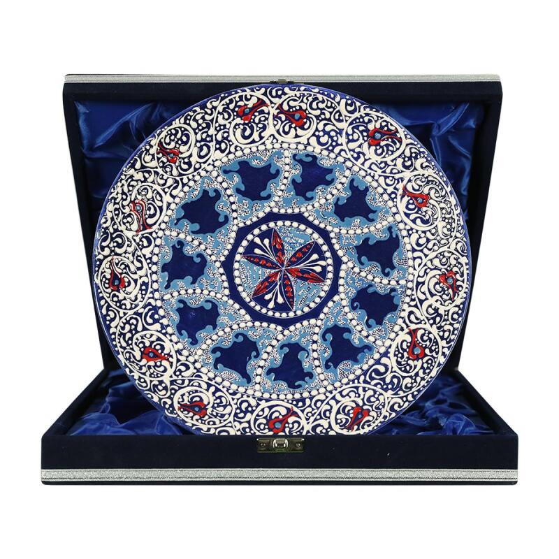 e38 EL İŞÇİLİĞİ ÇİNİ TABAK 25 CM - 6294 - 1