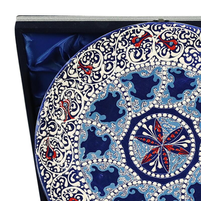 e38 EL İŞÇİLİĞİ ÇİNİ TABAK 25 CM - 6294 - 2