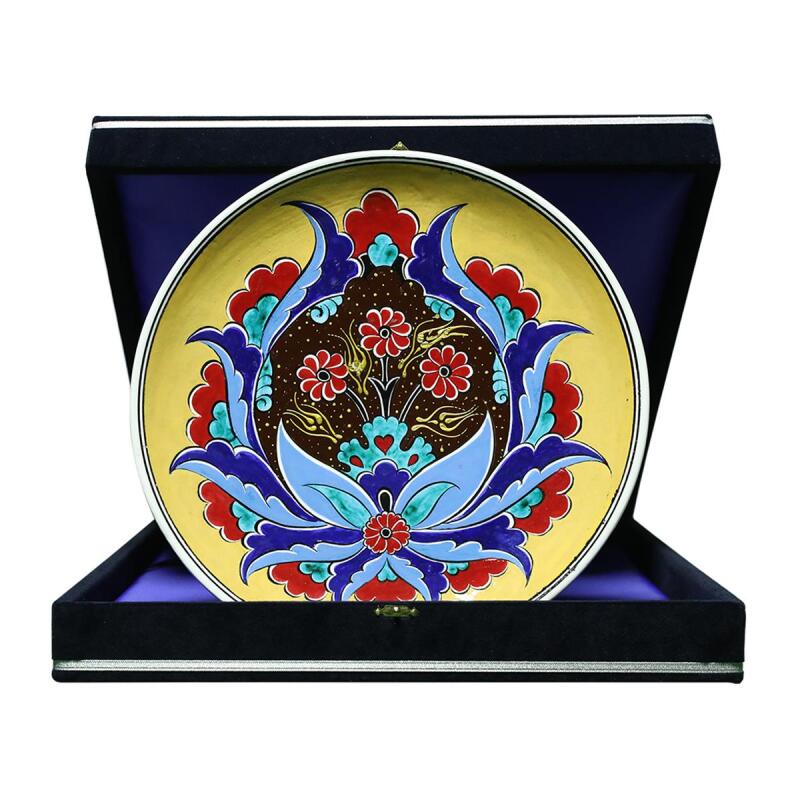 e38 EL İŞÇİLİĞİ ÇİNİ TABAK 30 cm - 6166 - 1