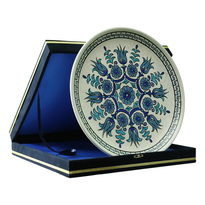 e38 EL İŞÇİLİĞİ ÇİNİ TABAK 30 cm - 6407 - 2