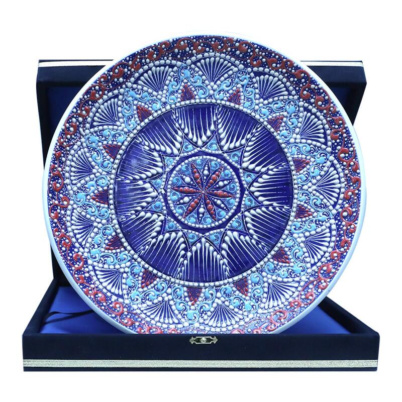 e38 EL İŞÇİLİĞİ ÇİNİ TABAK - 30 CM - 6518 - 1